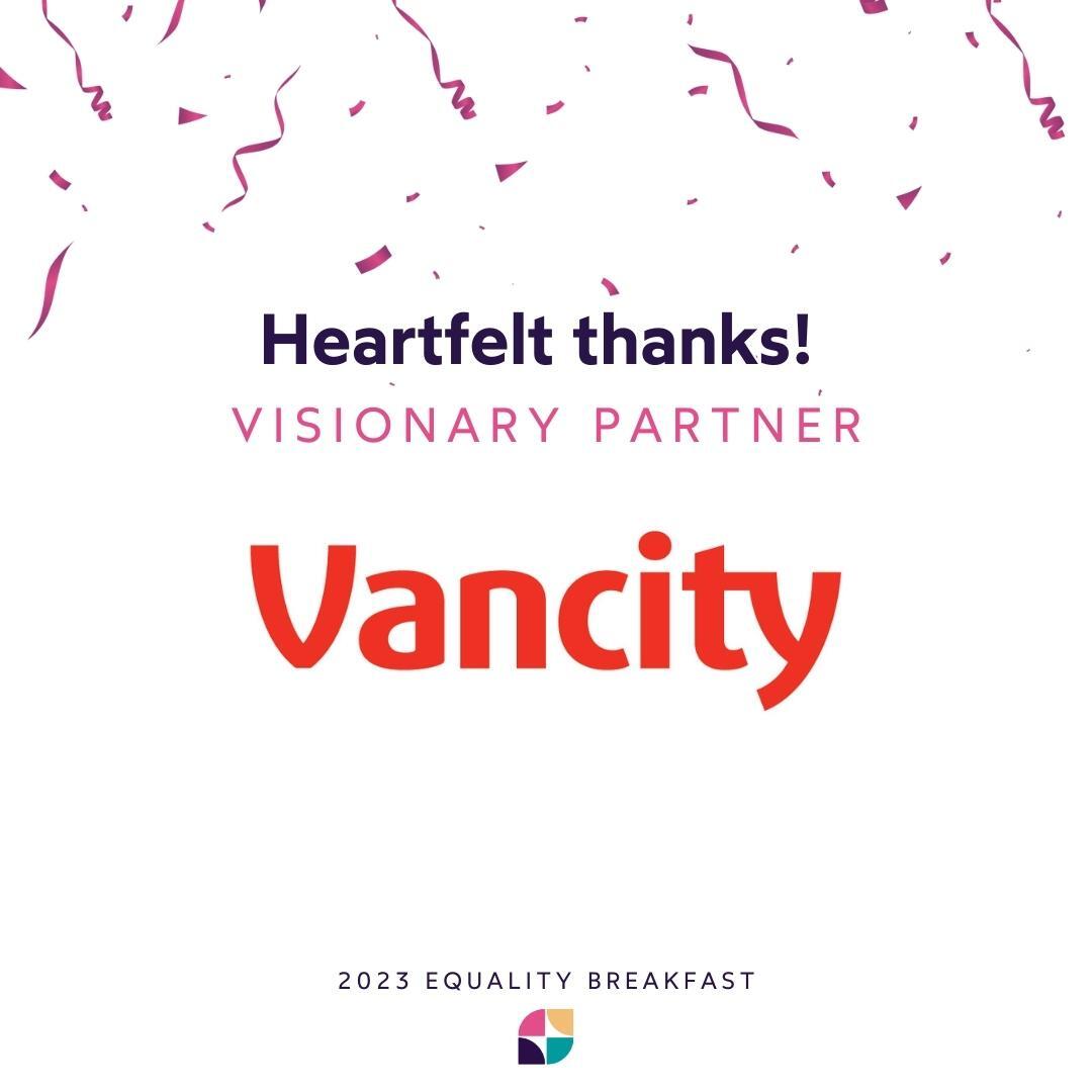 WestCoast_LEAF's tweet photo. Let's hear it for 2023 Equality Breakfast Visionary Partner @Vancity! Thank you for supporting the Breakfast and our work in such a huge way. We are grateful to have you as a strong partner in advancing gender justice.  #EqualityBreakfast https://t.co/LGNDOlhihX