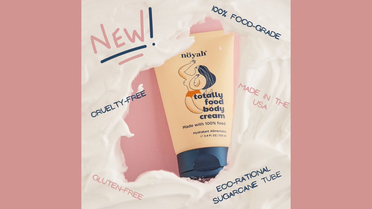 NOYAHCOSMETICS's tweet photo. Meet our newest body care product, made from fully food-grade ingredients, in a kitchen instead of a cosmetics plant! Use code TOTALLYGOOD for 15% off Totally Food Body Cream, now through Sunday (2/12) 😊

#livedivinely #cleanbeauty #cleanskincare https://t.co/d4R3IwA8lQ