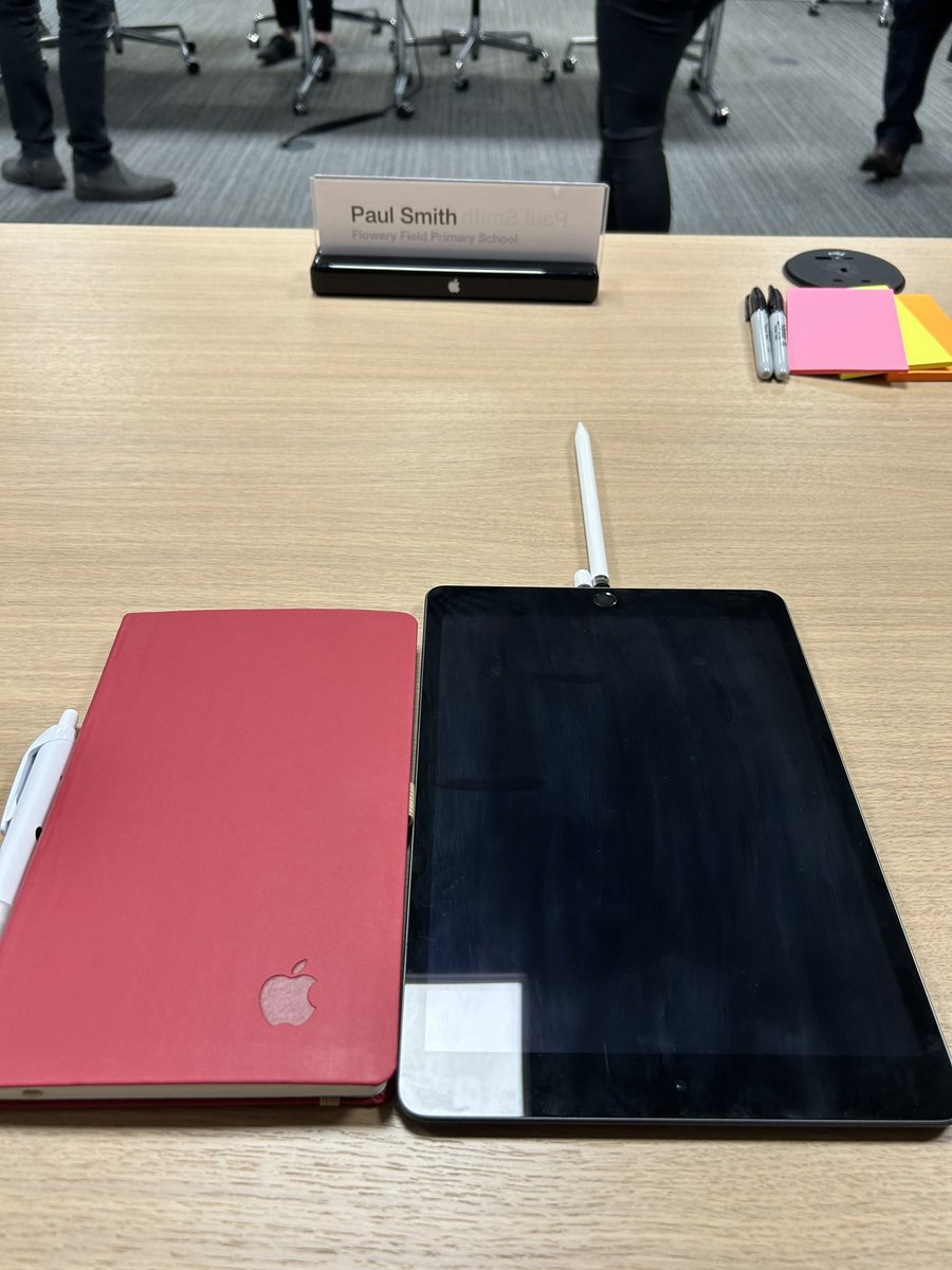 teachingmrsmith's tweet photo. Reflecting on an inspiring, thought-provoking day with @EnquireTrust at Apple, considering the role of technology in our schools now and in the future. Thanks @enquireict @Enquire1 https://t.co/lkMR5Hx7MU