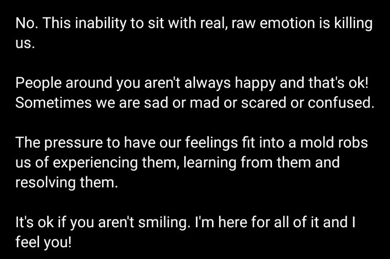 I wasn't put on this earth to make you feel comfortable. I'm not a couch.
