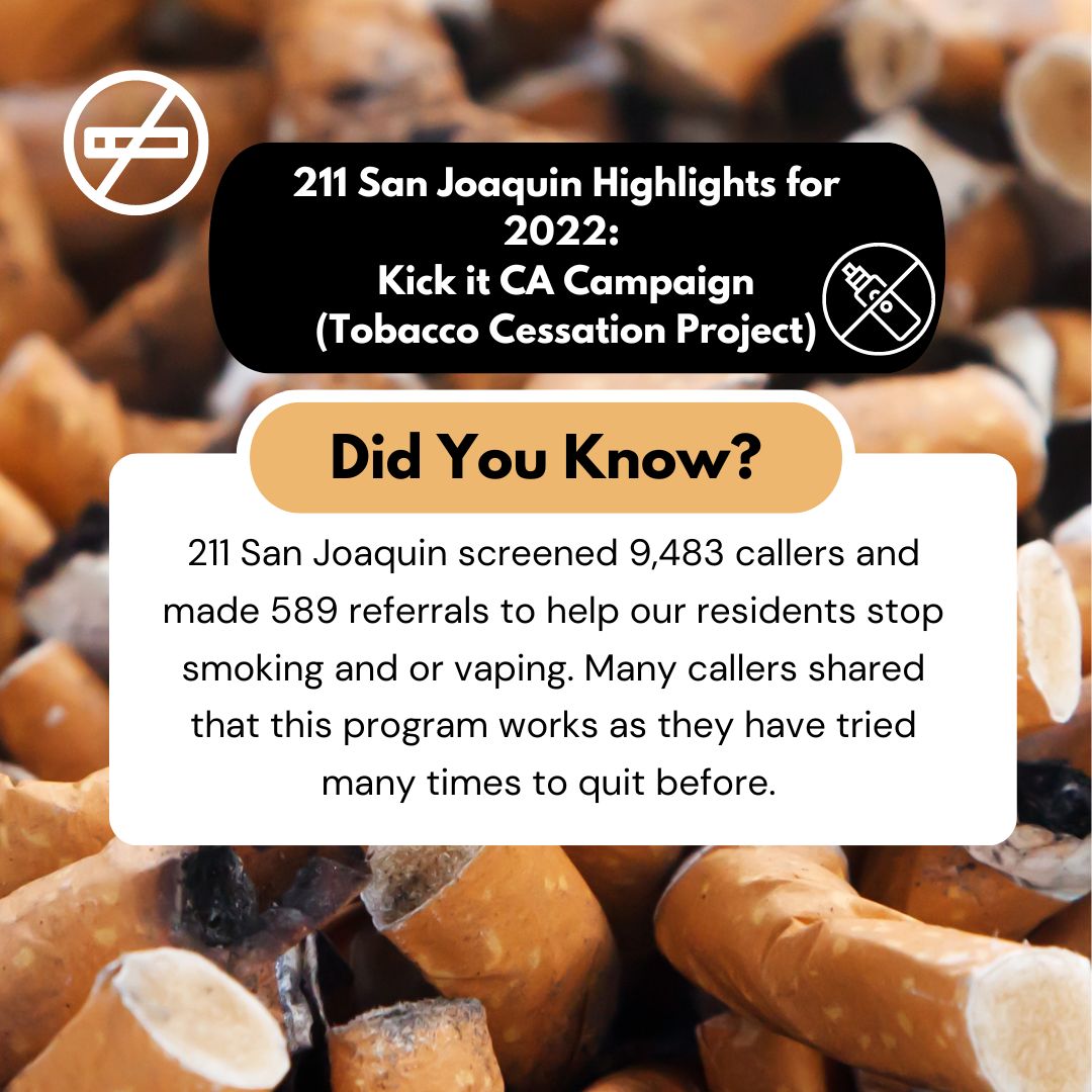 Dial 211 or text your zip code to 898211 and get connected to resources within #sjcounty. 211 is confidential, free and available 24/7.
#team211 #sanjoaquincounty