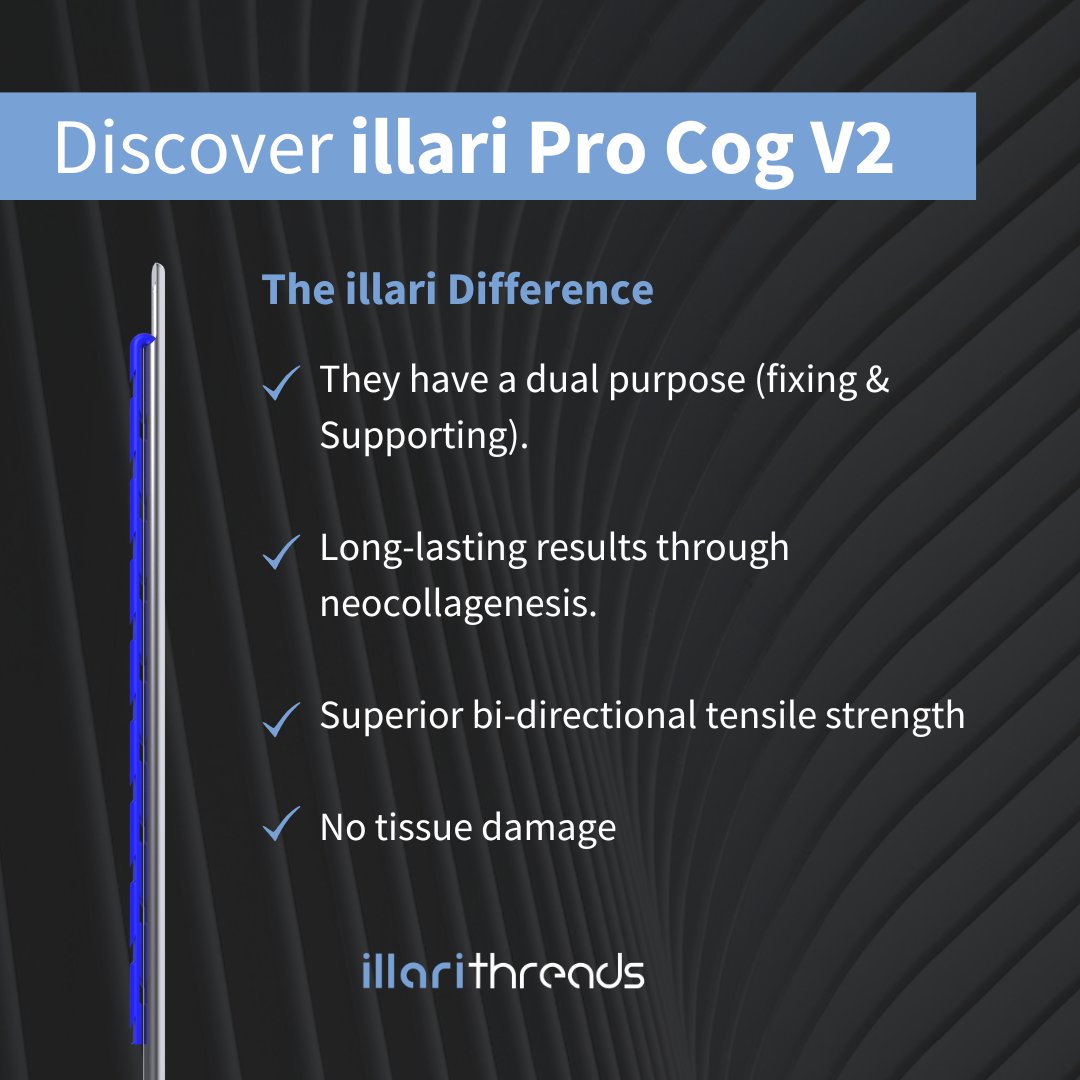 IllariThreads's tweet image. Are you wondering about the differences between ur illari Pro Cog V2™ threads and others available on the market?

Our products are barbed PDO Cog Thread Sutures for both the Face and Body!

Check out our PDO Product Line

 #threadstyle #threadz #tips #twitter #twitterthreads