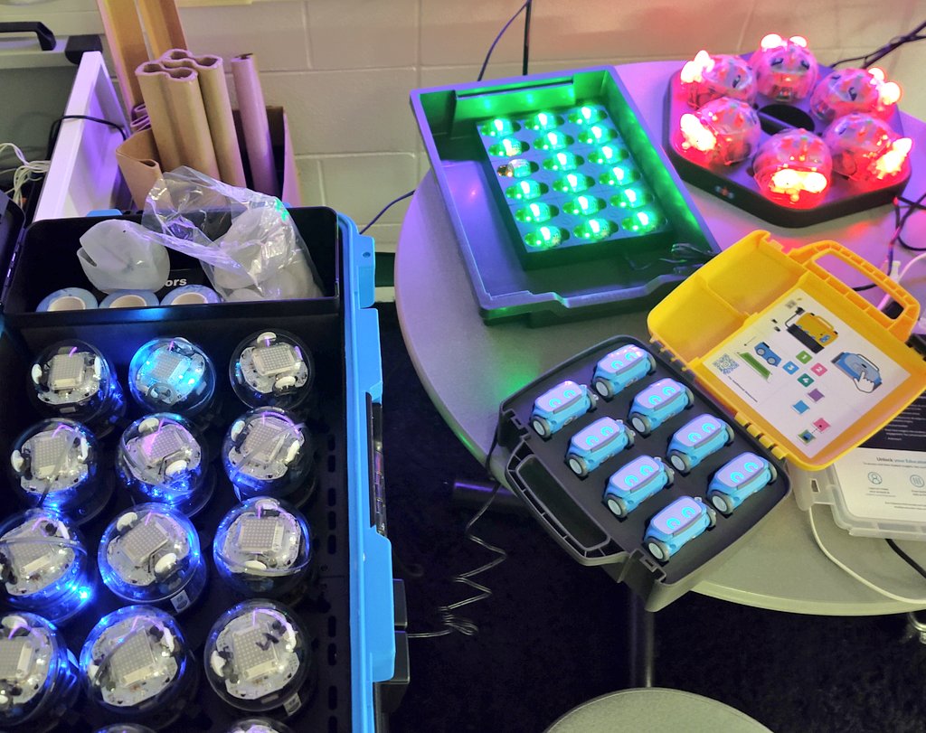 Wow, charging ⚡&amp; prepping for upcoming Robotics week for each grade level looks amazing. On deck will be <a href="/Sphero/">Sphero</a>, <a href="/Ozobot/">Ozobot</a>, the @TTS_int #beebot, and <a href="/Sphero/">Sphero</a> Indi car robots. This is gonna be awesome! #TheColeWay <a href="/NISDAcadTech/">NISD Academic Tech</a> <a href="/NISDCole/">Cole Elementary</a> @WeGoPublic #STEMeducation