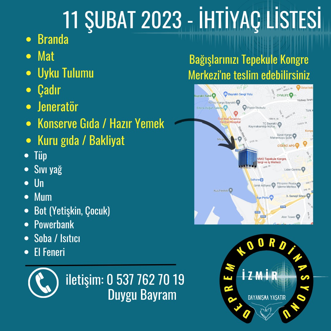 dayanismaizmir's tweet photo. 11 Şubat listesi.
#DayanısmaYasatır https://t.co/MmKXweWEv8
