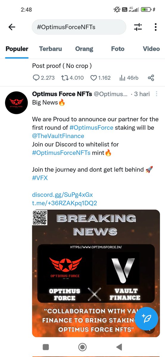 Bonchu_Stres's tweet photo. @CGAAHosts @OptimusForceNFT Done follow and RT https://t.co/XUg5ovLPxz