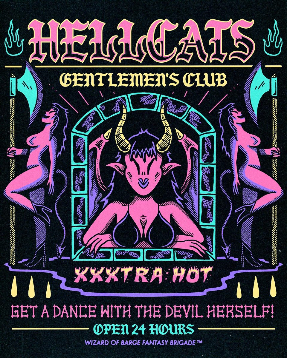 Slidin’ down to hell on a stripper pole