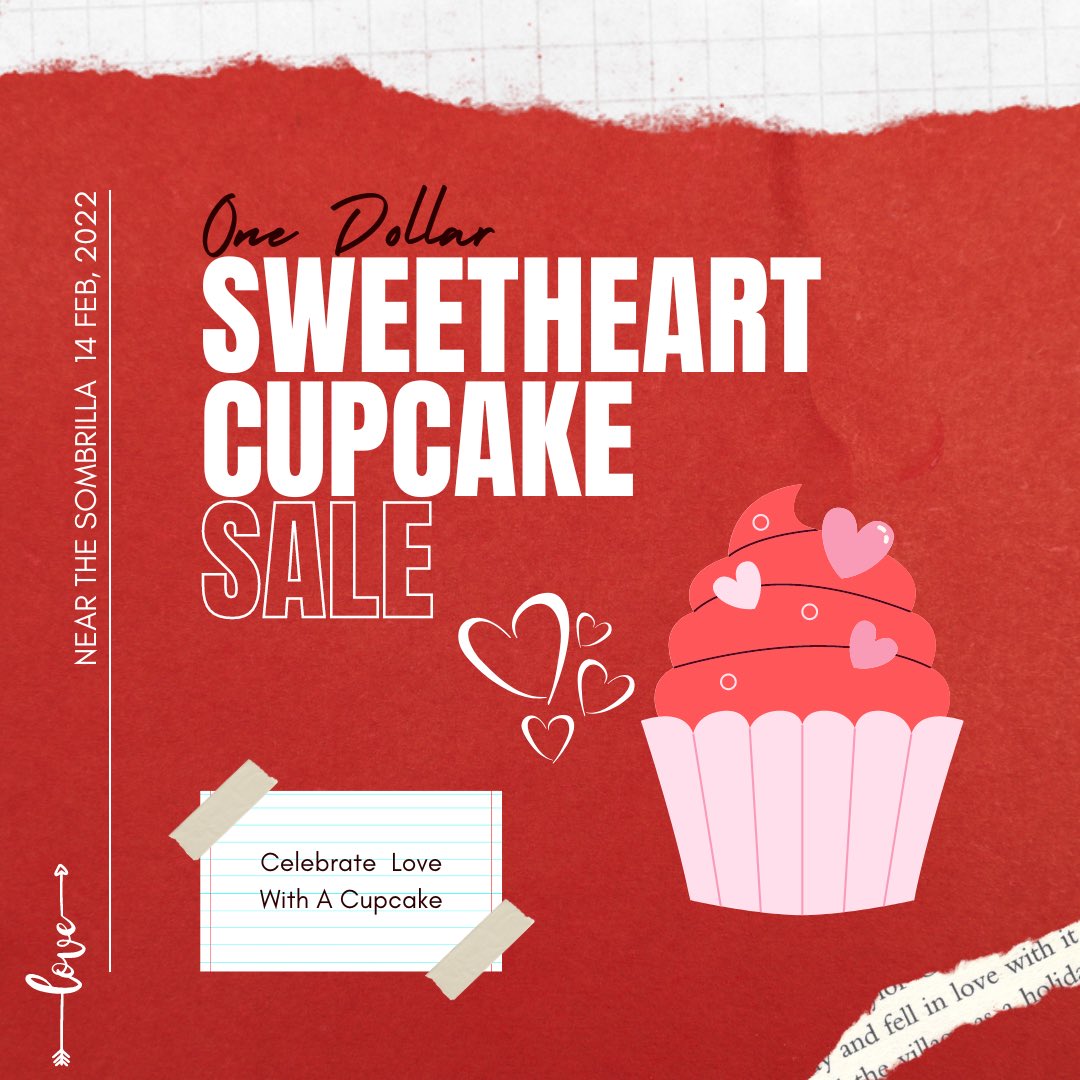 AKDatUTSA's tweet photo. Come support AKD at our bake sale. $1 cupcakes as a sweet treat on the day meant to celebrate love❤️ https://t.co/zjMhhnPgEV