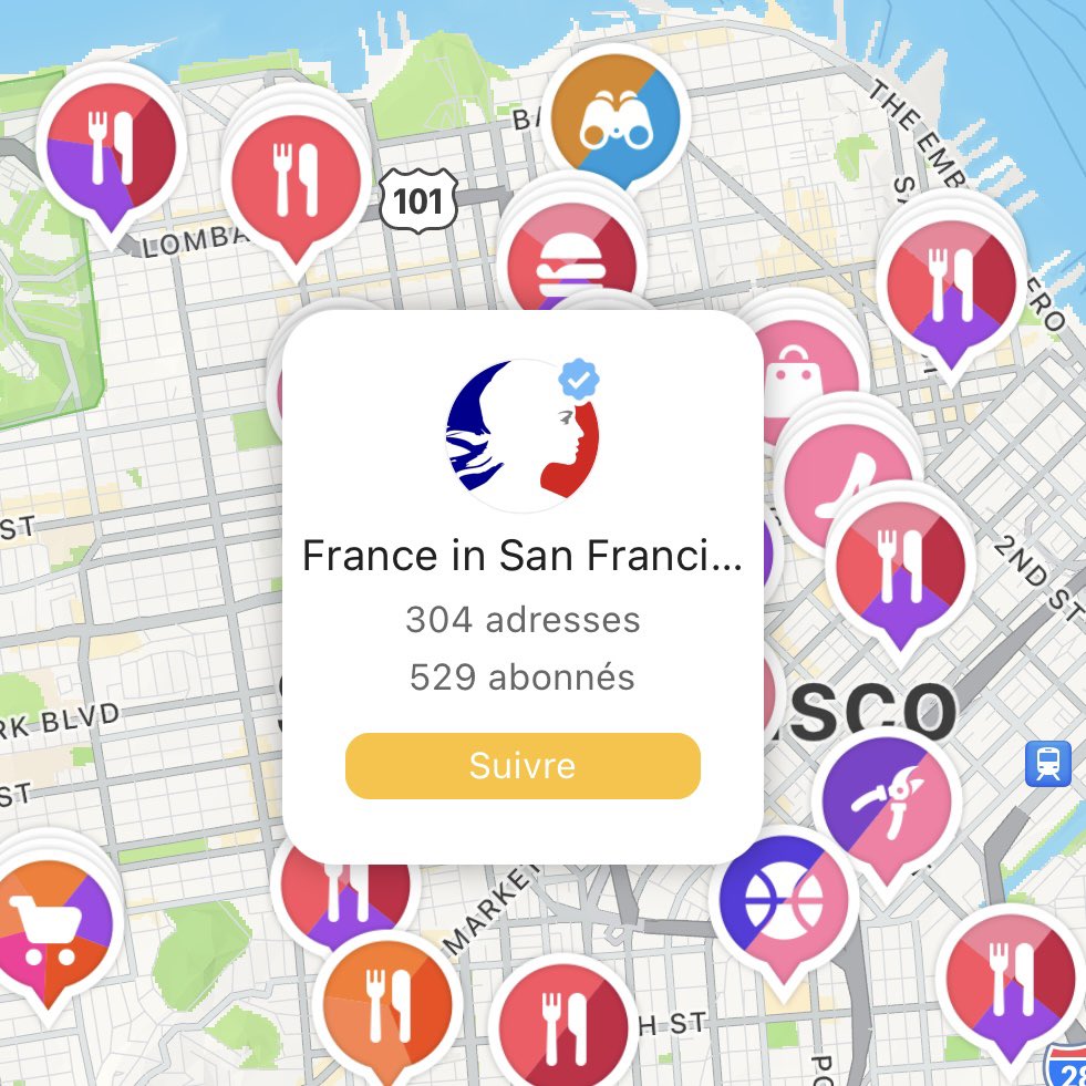 FranceinSF's tweet image. Oui, oui, baguette ! 🥐 
Rejoignez la carte collaborative du consulat général sur @mapstr_app pour découvrir des adresses françaises proches de vous et partager vos coups de coeurs :
📍 France in San Francisco, sur #mapstr