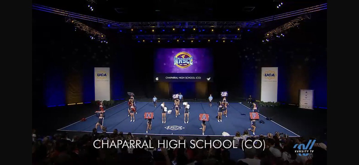 ericrodwell's tweet photo. There are just some teams that you pull for in everything they do and @Chaparral_Cheer @HSaundersCO is one of those teams. Amazing routine today and great save at the beginning ���#UCANationals #NHSCC #ClapForChap ❤️ https://t.co/r6h8vEiJa6