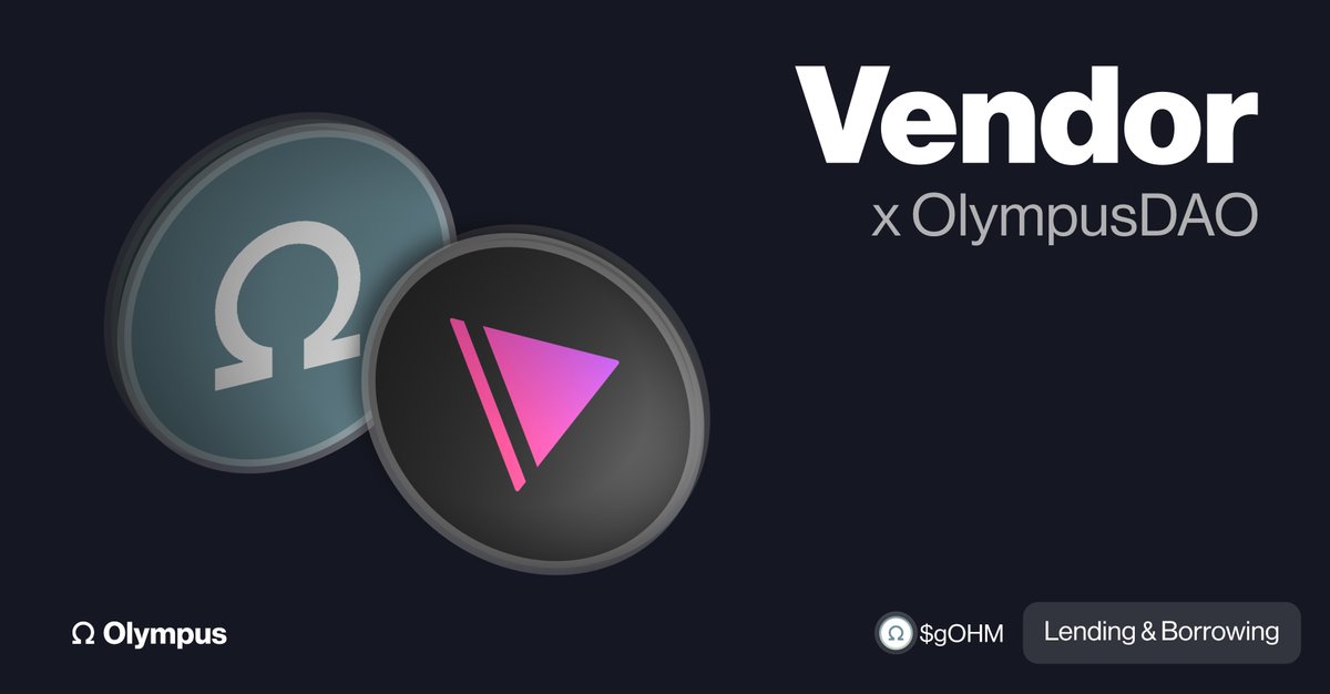 A very exciting vote for both Vendor Finance and <a href="/OlympusDAO/">OlympusDAO |Smart, Money|</a> has been pushed to <a href="/SnapshotLabs/">Snapshot.eth</a>!

This is for a pilot program to deploy up to $500,000 DAI into Vendor Finance for lending!

Vote here: snapshot.org/#/olympusdao.e…