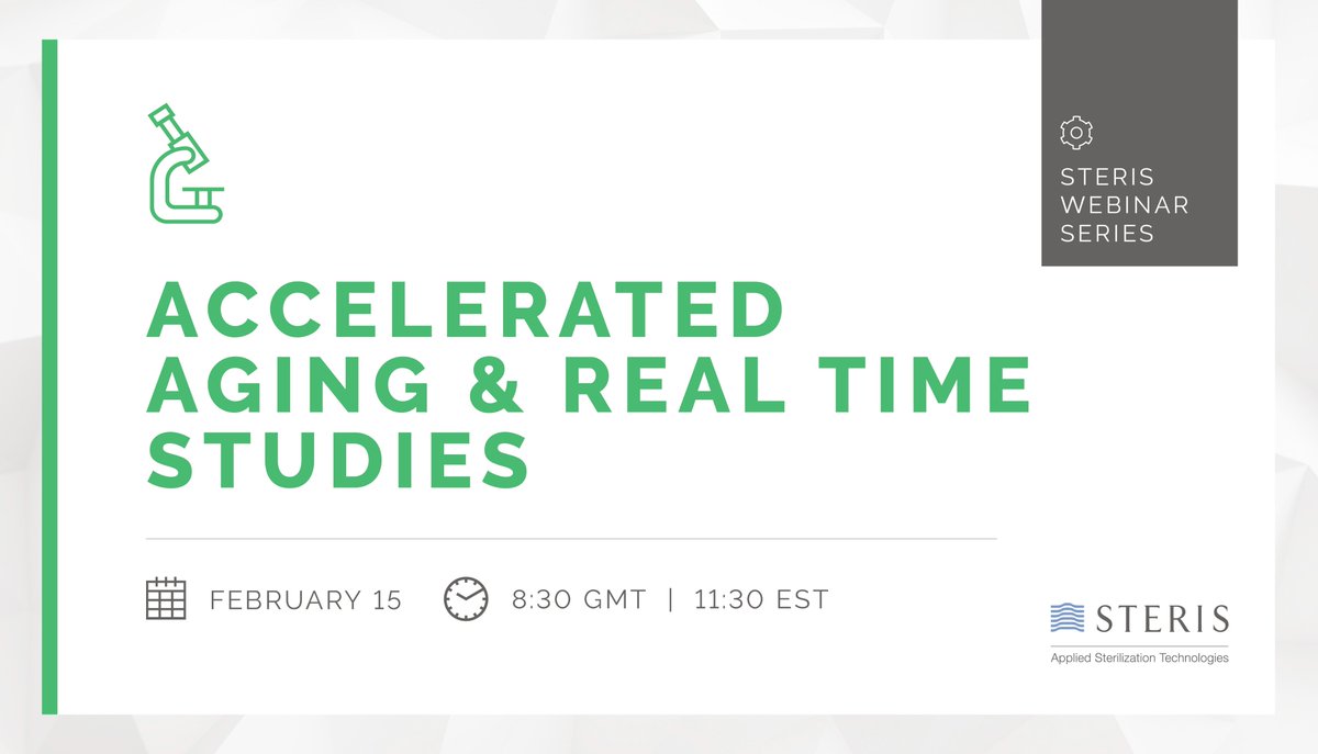 Register to attend our complimentary TechTalk that will outline the importance of a sterile barrier system &amp; the standards &amp; requirements associated with accelerated &amp; real time aging studies. 

GMT: bit.ly/3k706J3
EST: bit.ly/3CDCaDv  

#MedicalDevices #Pharma