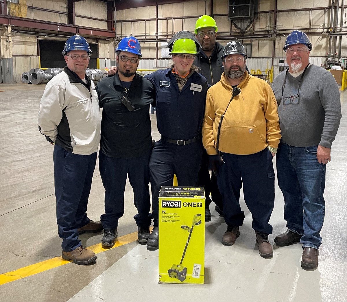 Congratulations to our Portage, IN facility for being over 50 days accident-free! Brandon Proud was our safety giveaway winner!

Thank you, Brandon, for being a safety role model and ensuring our Steel Tech team goes home safely to their families. #SafetyFirst #SteelTechFamily