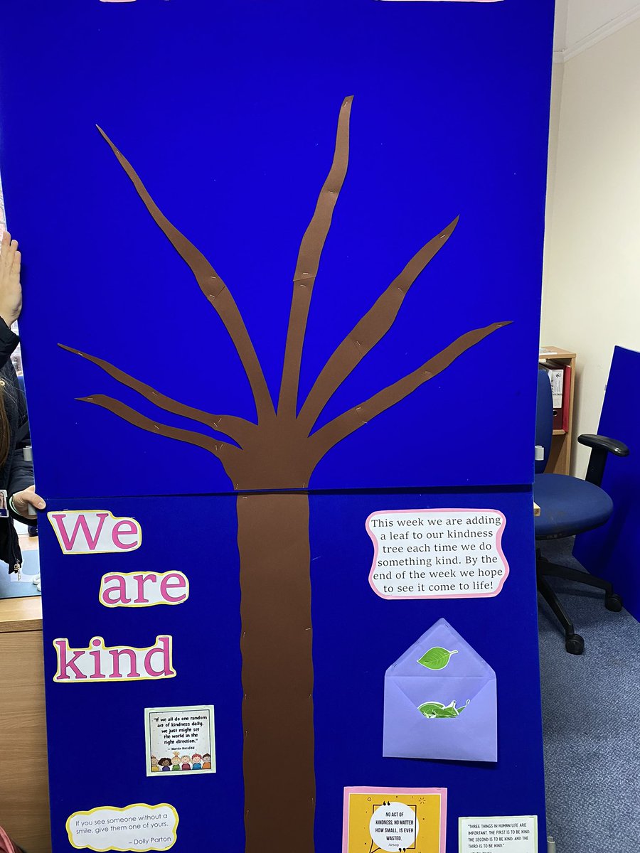 msjbuzz's tweet photo. It started the week with bare branches, but the many small acts of kindness carried out in the Prep Department this week have brought our tree to life. #wellbeing #kindness #smallthings #prepschool #msj https://t.co/I6pRIA6V1L