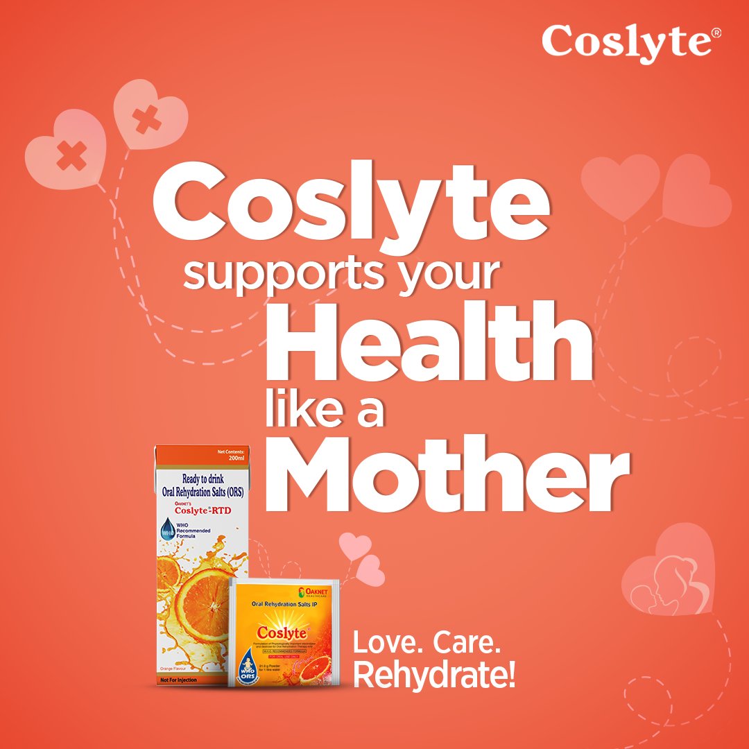 ORSCoslyte's tweet photo. Just like a mother cares for your health, Coslyte helps maintain your hydration level and bounce back to better health after an illness. 😌
#LoveCareRehydrate

To know more about rehydration, visit us at
https://t.co/jsxsC8ncHw

#Hydration #Valentine2023 #HydrationPartner https://t.co/yrGxl1DAZF
