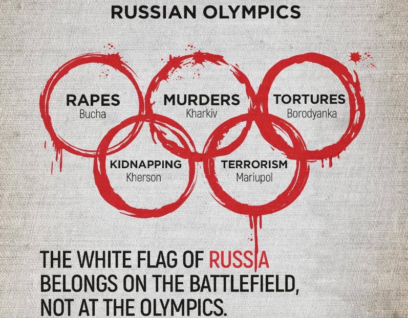 GYI_ua's tweet photo. ❗️ A coalition of 35 countries formed against the participation of ruzzian and belaruzian athletes at the 2024 Olympic Games in Paris

#Ukraine #UkraineWillWin #Ukraina #Ucrania #War #news #RussiaIsATerroristState #RussiaUkraineWar #Russia #RussianLosses #RussiaIsANaziState https://t.co/937rb6WaWE