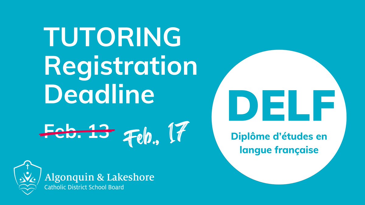 The deadline to register for the DELF Tutoring Program has been extended to Fri., Feb. 17. Sign up for nine one-hour online sessions by submitting both your DELF registration and tutoring application today. Details: bit.ly/3X0VAcK