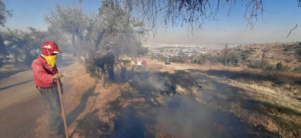 AmbienteEdomex's tweet photo. Guardaparques de la #CGCE de la #SMAGEM, en colaboración con @Probosque_ y voluntarios de #Veredeando, realizan acciones preventivas para evitar #IncendiosForestales durante la temporada de estiaje, como son las líneas negras, en el #ParqueEstatalSierraDeGuadalupe. https://t.co/KIkye8eW1F