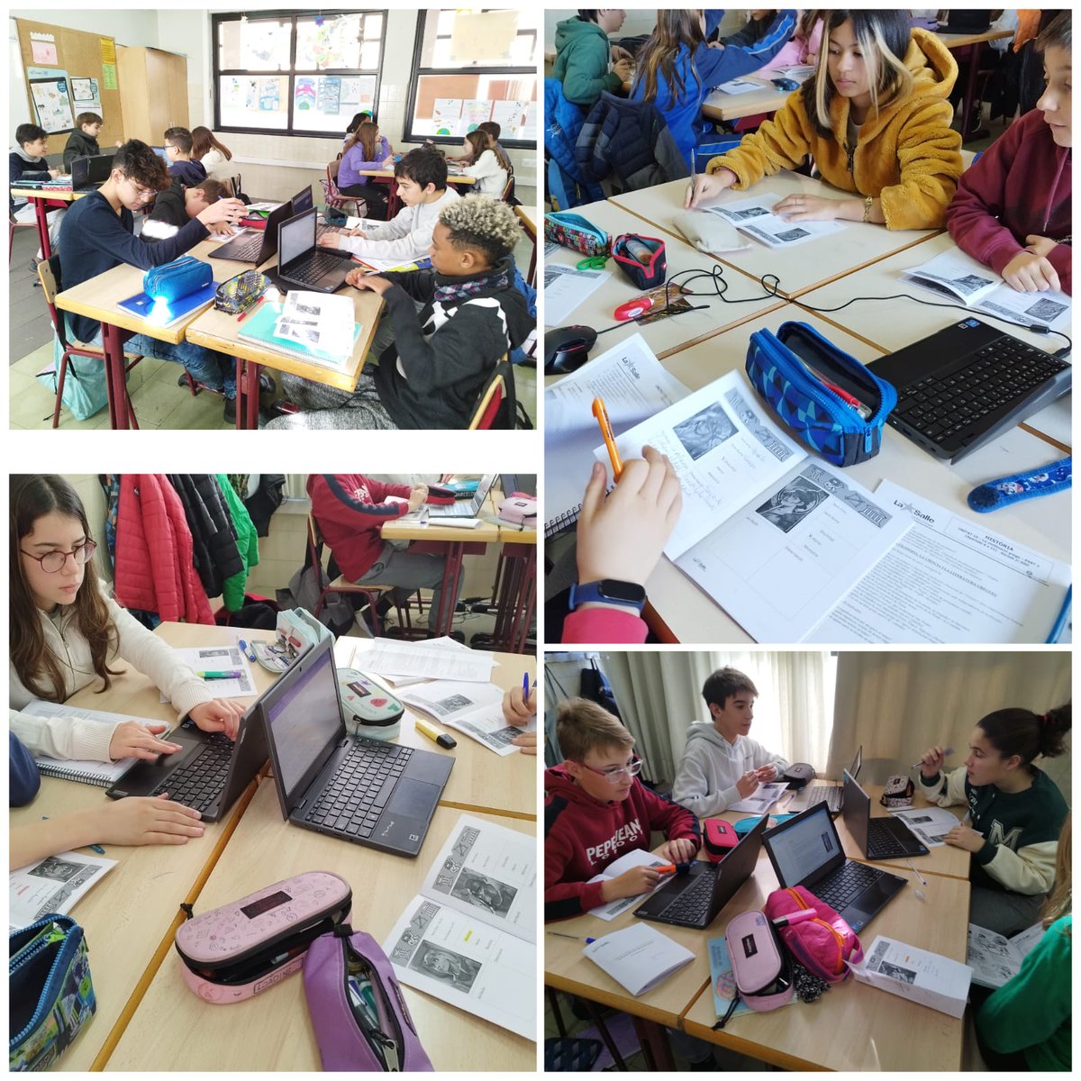 LaSalleLaSeu's tweet photo. L'alumnat de 1r d'ESO i de 3r d'ESO treballen continguts relacionats amb la mitologia clàssica amb el joc "Similo" @Asmodee_Spain Activitat que s'emmarca dins el Projecte Joc que fa temps que l'escola tira endavant #ABJ https://t.co/v5yTGmrByR