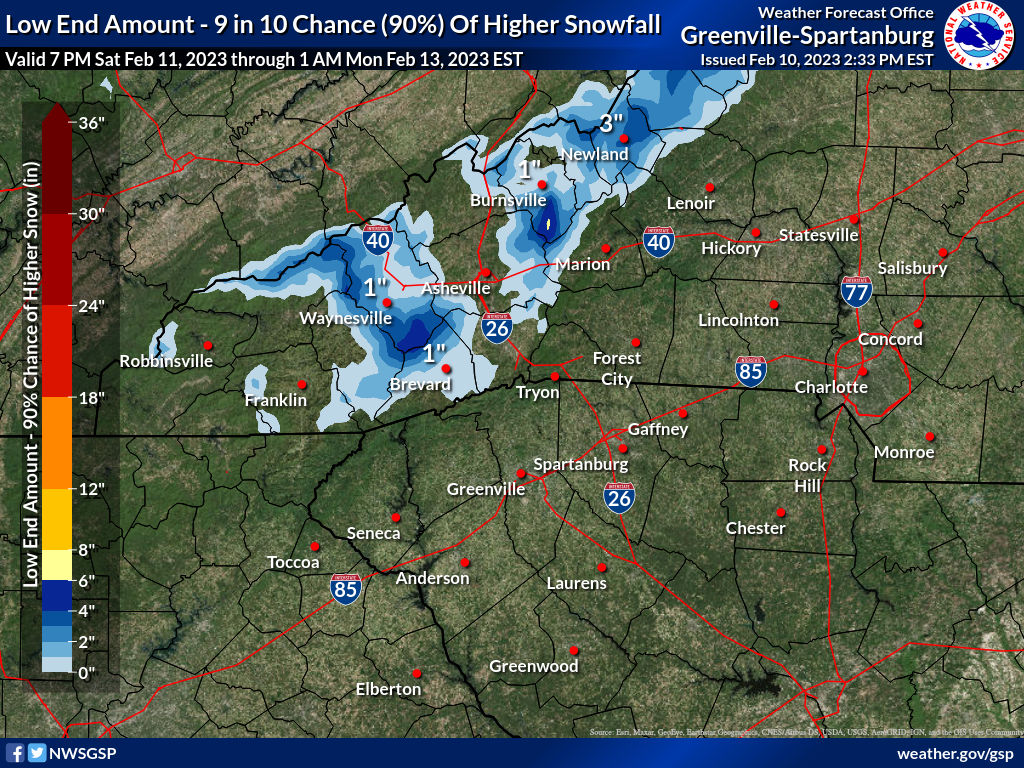 NWSGSP's tweet photo. A winter storm watch has been issued for the North Carolina mountains for Saturday night through Sunday evening. A mix of snow, sleet and freezing rain will result in difficult travel conditions, especially at higher elevations. #ncwx #scwx #gawx https://t.co/CFfImAqNY1