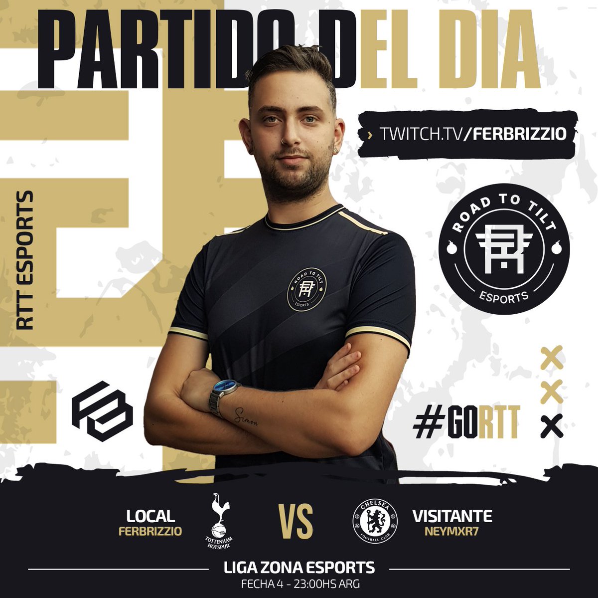 ¡Vuelve el futbol! hoy tenemos la FECHA 4 postergada, a las 23:00hs vs Chelsea (ID NEYMXR7) por el canal de <a href="/FernandoBrizzio/">Fernando Brizzio ⭐️⭐️⭐️</a>. 

twitch.tv/ferbrizzio

#GoRTT #VamosRTT #FIFA23 #Tottenham