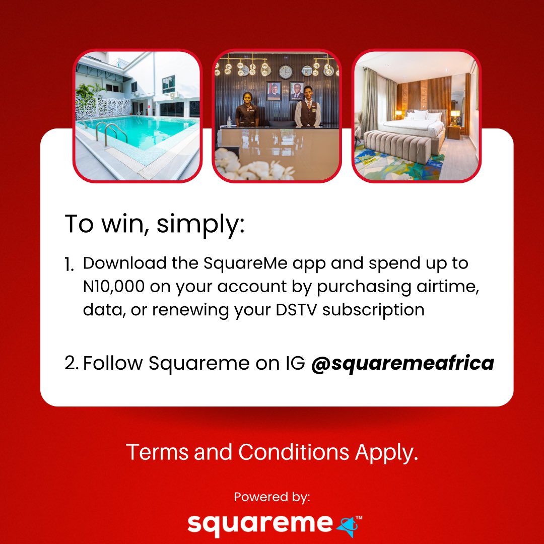 squaremeafrica's tweet photo. Valentine’s in a few days! 💃🏽💃🏽

Don’t know about you, but to us, a romantic getaway sounds like a perfect plan. Which is why we’ve organized the perfect staycation for you and the love of your life at ISGLO Hotel, Ikoyi. 

See how to participate below. Don’t sleep on this! https://t.co/rJa2WZSJhM