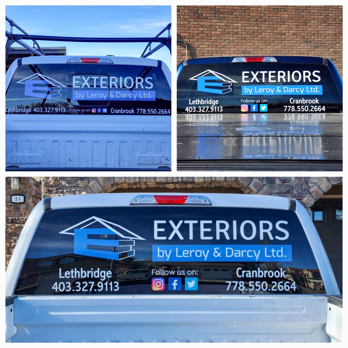 Exteriorsld's tweet photo. Thank you @KarriesSigns for the awesome work on our trucks !! 🙌

#YQL #Lethbridge #Cranbrook #SouthernAlberta #EastKootenays #Exteriors #KarriesSignDesignAndAutographics https://t.co/0VrXlkqIQz