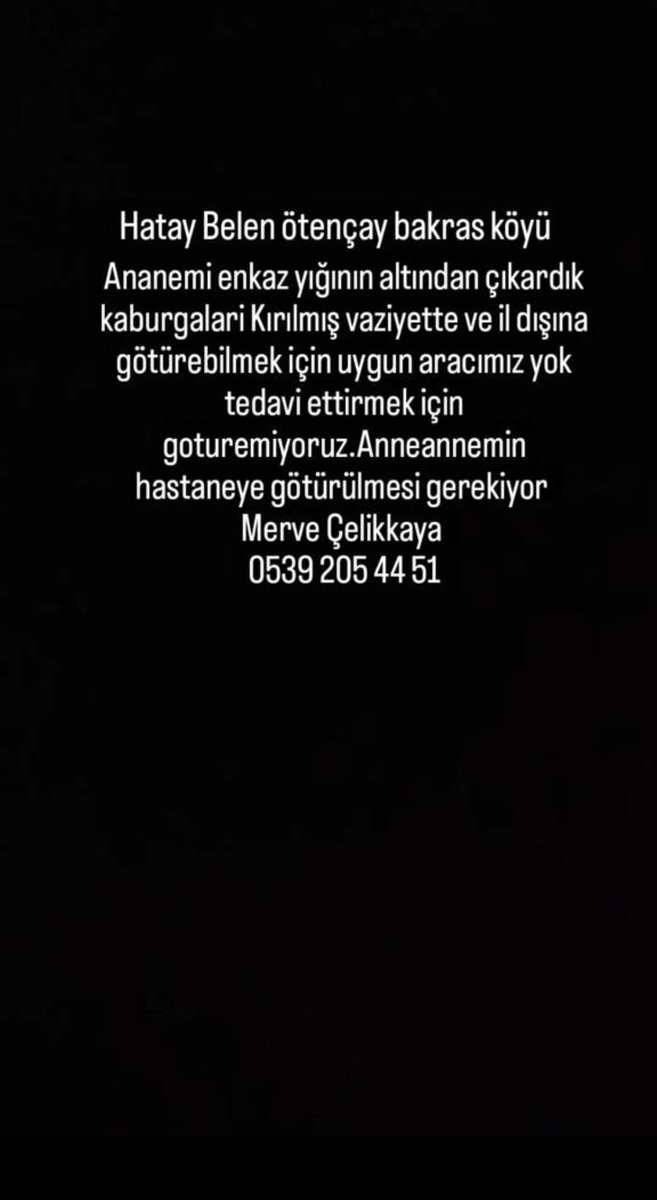 Hatay Belende yardım bekleyen bir öğrencimiz var <a href="/AFADBaskanlik/">AFAD</a> <a href="/DepremDairesi/">AFAD Deprem</a>