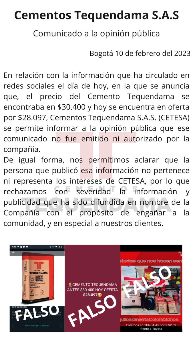 Cementos Tequendama tweet media