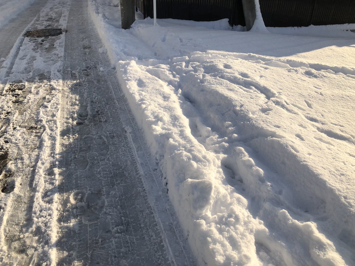 「おはようございます昨夜の雪は止み、朝から晴れていますが雪がしっかり積もりました。」|葉月七夜のイラスト