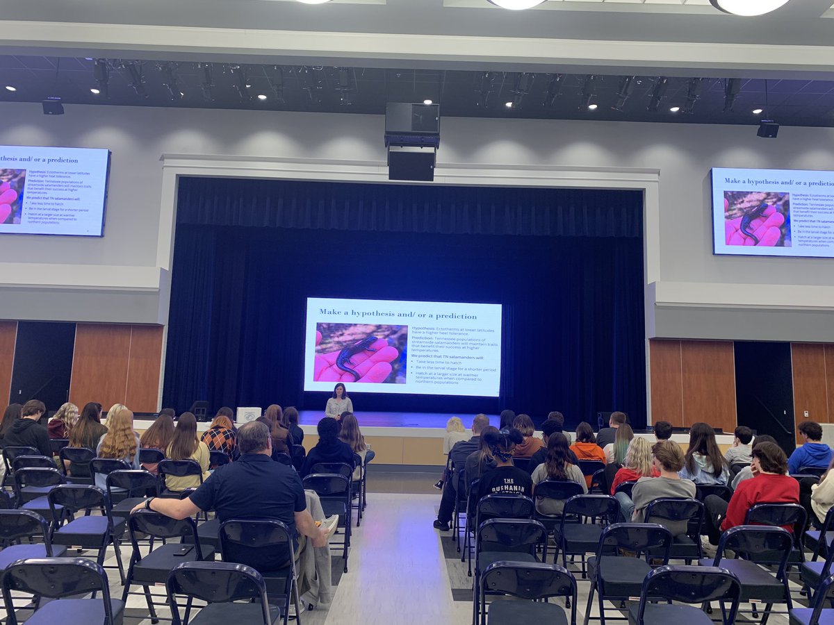 Fun fact: LCHS has a streamline salamander habitat! Biology students in <a href="/EmilyJones612/">Emily Jones</a> and Mr. Bork hosted a guest from TN Tech tell them all about it. <a href="/LCHSWolves/">Liberty Creek High School</a> <a href="/emsstacey/">Stacey Cornette, Ph.D.</a> #SumnerAchieves <a href="/phillipholt/">Phillip Holt, Ed.D.</a>