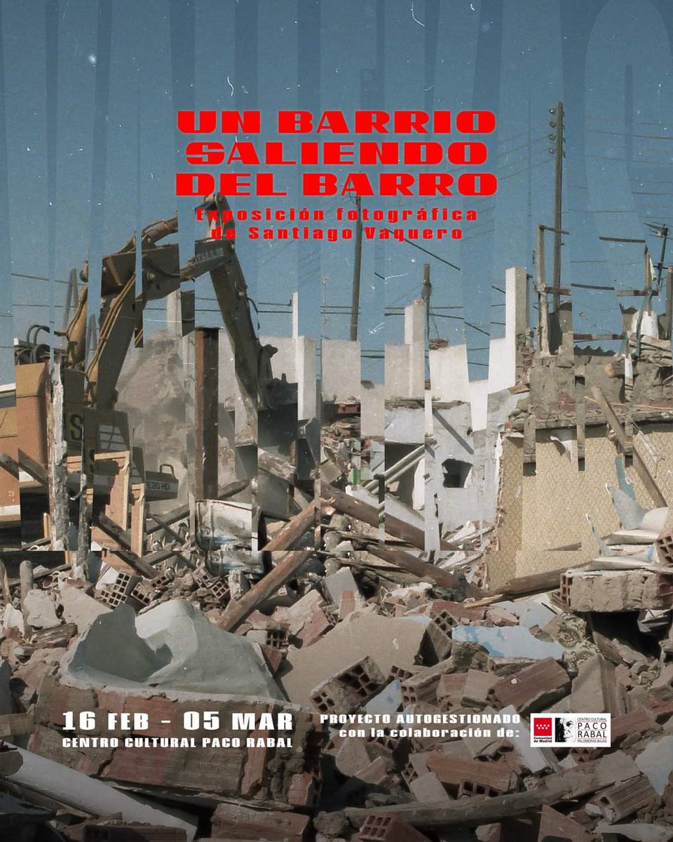 LovingMadrid_'s tweet photo. Santi Vaquero retrata su #barriodePalomeras en los 70' y 80' en esta #expofotografica "Un Barrio Saliendo Del Barro" hasta el 5 de marzo en C.C. Paco Rabal de #entrevías sobre la realidad de #Vallecas: casas bajas de migrantes, austeridad y vecindad @JMDpvallecas @JMDvivallecas https://t.co/VIEyJBlv1d
