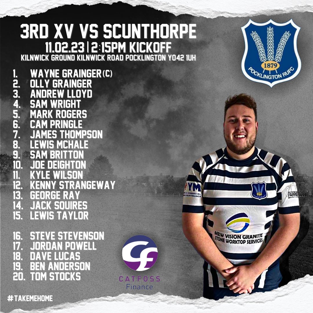 PocklingtonRUFC's tweet photo. 🚨Squad Announcements🚨
The First team welcome Bridlington. The Colts are playing a curtain raiser 10 a side game before hand.
The Seconds host Barton in their first game in a month. Whilst the Thirds play Scunthorpe.
Good luck to all those involved.
#prufc #takemehome https://t.co/jQhh6oHMaF