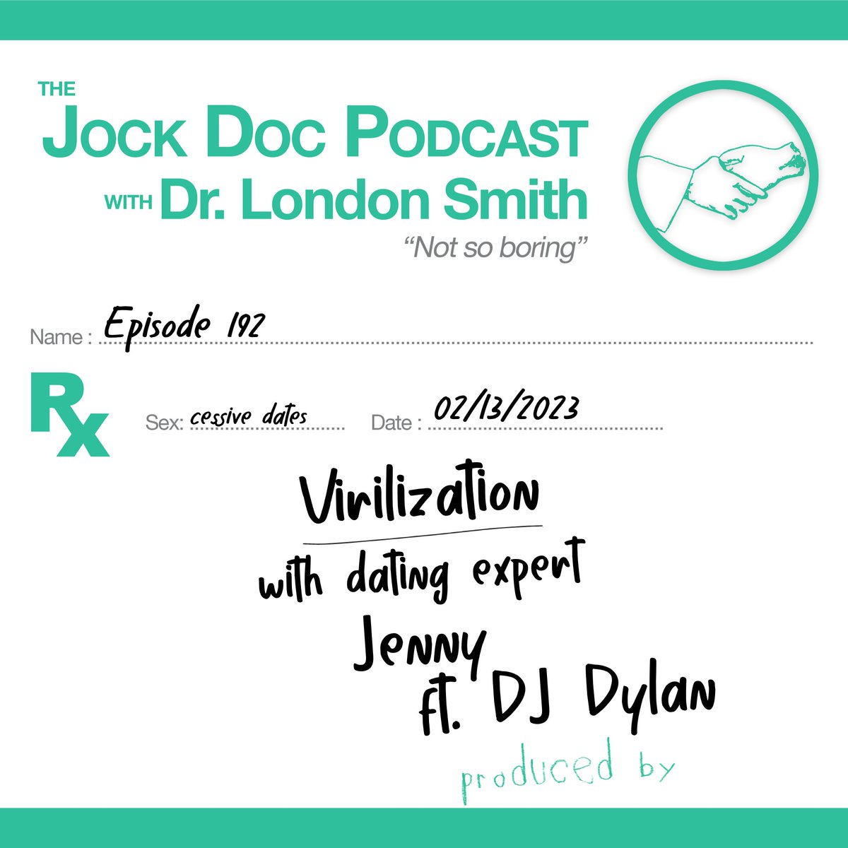 Listen as Dr. London Smith (.com) and his producer Cameron discuss Virilization with dating expert Jenny (@Chase_ODonnell whose standup special is at linktr.ee/chase_odonnell ). Not so boring! JockDocPodcast.com #comedy #podcast #endocrinology #Virilization #DatingExpert