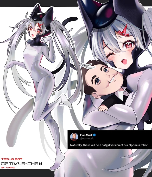 . I turned your Optimus robot into a catgirl 