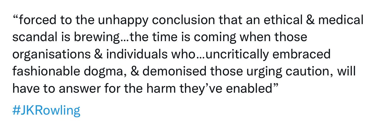 coccinellanovem's tweet photo. @albinokid Still pretending that people like JKR who are standing up for better healthcare for Trans IDing kids are the problem?
#IStandWithJamieReed
#IStandWithJKRowling https://t.co/fq033eTFG6