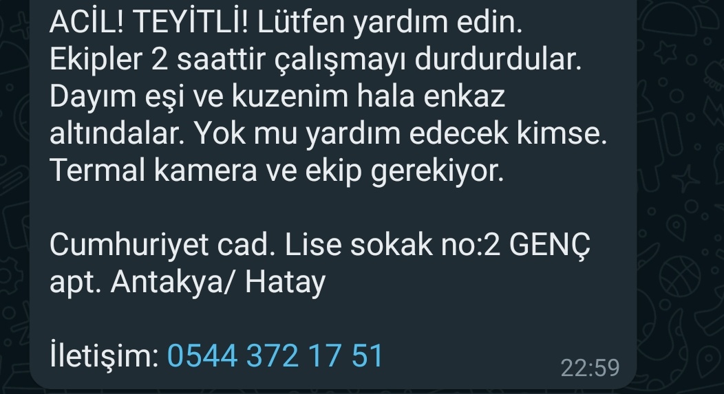 ucancallmebada's tweet photo. @AFADBaskanlik @DepremDairesi @ahbap @haluklevent @BabalaTv @OguzhanUgur @sgokbakar @HatayBSB @HatayValiligi @kivanctatlitug https://t.co/FstfYDO0wQ