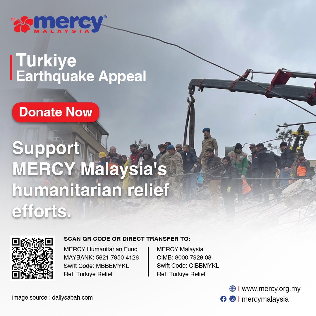 loveyawnzzn's tweet photo. 2. MERCY Malaysia &amp; The Embassy of the Republic of Turkey in Malaysia - for Malaysians who wish to donate, both donation are legit https://t.co/pXzdhIOgvS