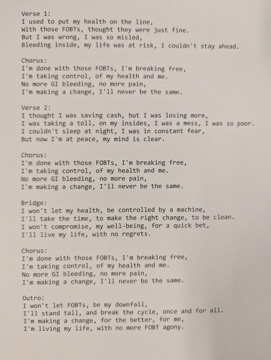 Zain A Sobani MD (@zsobanimd) on Twitter photo We asked <a href="/ChatGPT/">ChatGPT</a> to write a song about not using FOBT in GIB in the style of <a href="/Eminem/">Marshall Mathers</a>. It did not disappoint. <a href="/KennethHung17/">Kenneth Hung MD, MS</a> <a href="/mlhughesmd/">Michelle Hughes</a> <a href="/NadeenHussainMD/">Nadeen Hussain</a> We asked <a href="/ChatGPT/">ChatGPT</a> to write a song about not using FOBT in GIB in the style of <a href="/Eminem/">Marshall Mathers</a>. It did not disappoint. <a href="/KennethHung17/">Kenneth Hung MD, MS</a> <a href="/mlhughesmd/">Michelle Hughes</a> <a href="/NadeenHussainMD/">Nadeen Hussain</a>