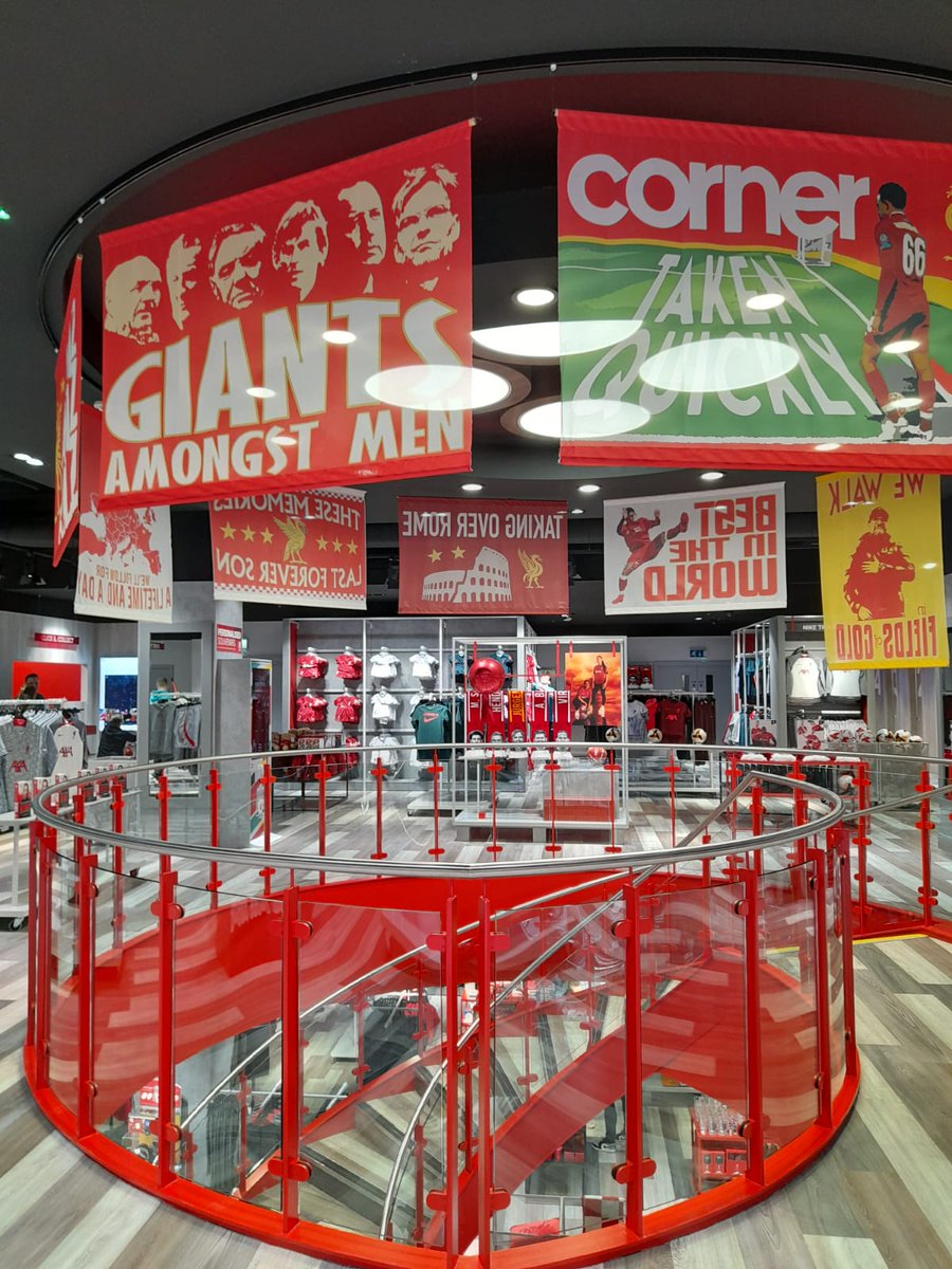 Recreations of 8️⃣ of my finest designs right at the heart of the new-look <a href="/LFC/">Liverpool FC</a> <a href="/LFCRetail/">Liverpool FC Retail</a> store in town. What an honour. 🤯
My book, #ALabourOfLove #TheCraftamanOfTheKop which tells the story of some of these and many more, is available now on my website:
handmadebanners.co.uk