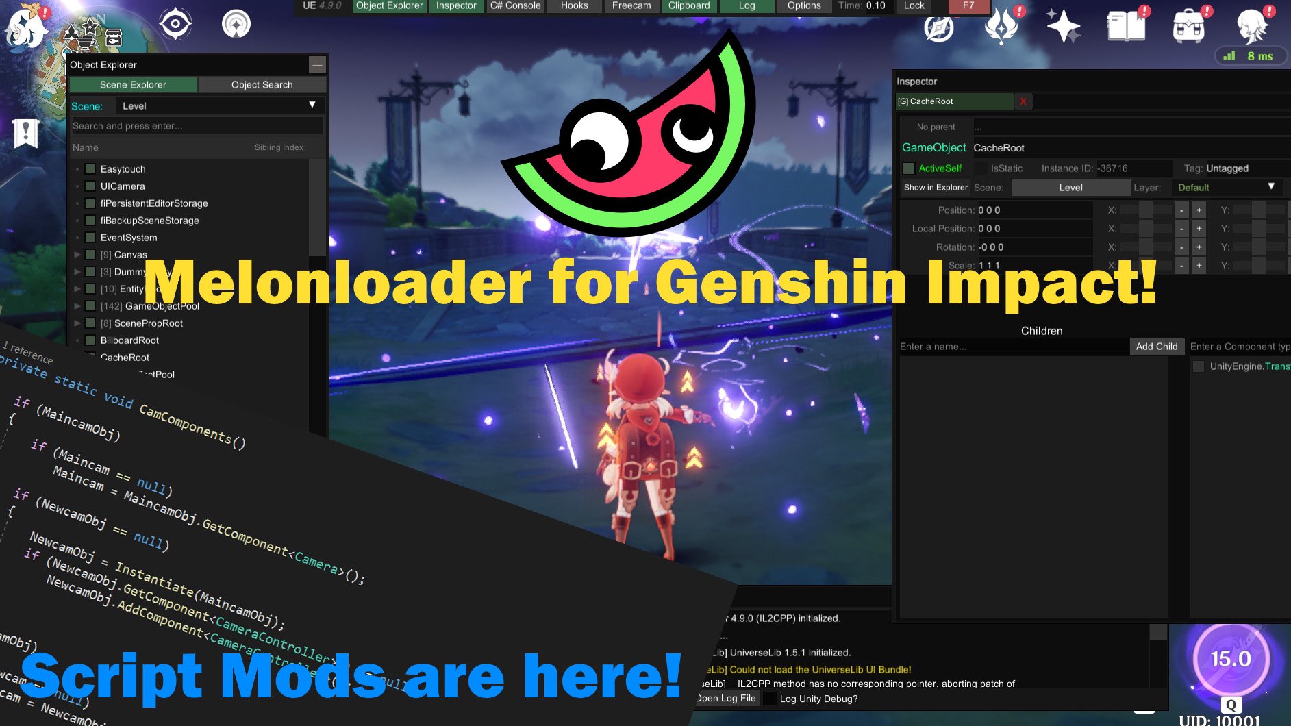 Cybertron on Twitter "Melonloader for genshin impact modding is out