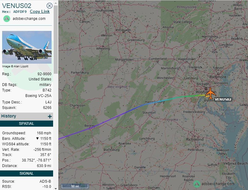 ✈️ Looks like 92-9000 is back home at ADW after long term upgrades at GVT. Been out of service since 11/30/20.