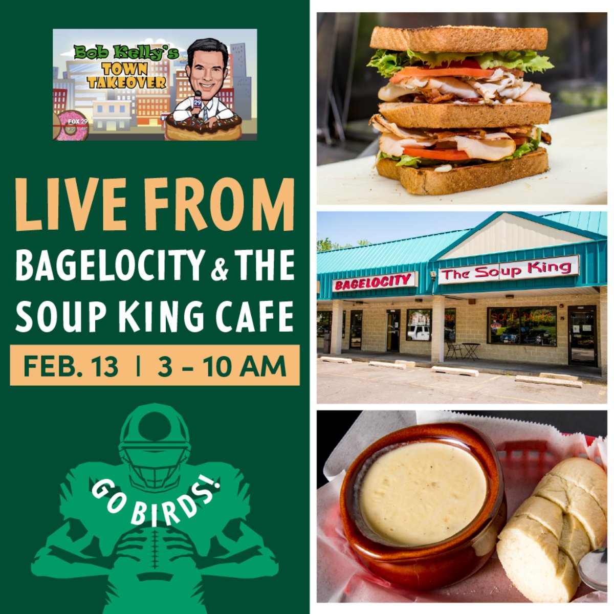 Bagelocity & The Soup King Cafe tweet media