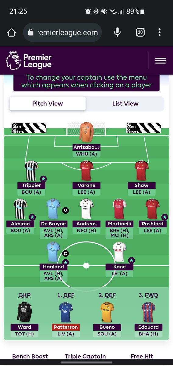 BlauFPL's tweet photo. Rozchorowałem się i nie mam ani trochę głowy do FPL. Dwa transfery, 3.9 w banku. Ktoś coś zaproponuje?

#FPL #jakgractoznajlepszymi https://t.co/iPOVWRqsdp