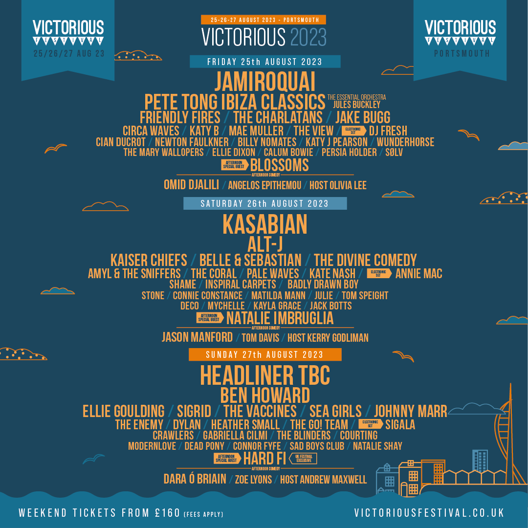 natalie imbruglia (@natimbruglia) on Twitter photo Excited to announce that I will be performing at <a href="/VictoriousFest/">Victorious Festival</a> in Portsmouth on Saturday 26th August 2023!
Tickets on sale now.
victoriousfestival.co.uk/buy-tickets/
π€ππ»β‘#firebird π₯ποΈπ Excited to announce that I will be performing at <a href="/VictoriousFest/">Victorious Festival</a> in Portsmouth on Saturday 26th August 2023!
Tickets on sale now.
victoriousfestival.co.uk/buy-tickets/
π€ππ»β‘#firebird π₯ποΈπ