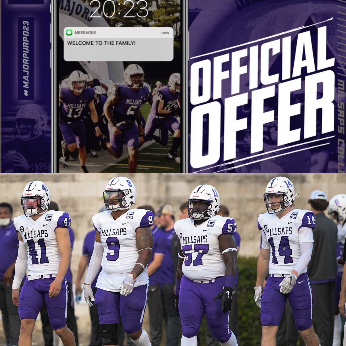 #AGTG I am blessed and thankful to receive an offer from <a href="/MajorsFootball/">Millsaps Football</a> <a href="/CoachCoryYork/">Cory York</a> <a href="/CoachColeBerry1/">Coach Cole Berry</a> <a href="/KPark_Football/">PARK FOOTBALL</a> <a href="/OLineHatSpeed/">Coach Myke Gobert</a> <a href="/SportsPrepUsa/">SportsPrep</a>