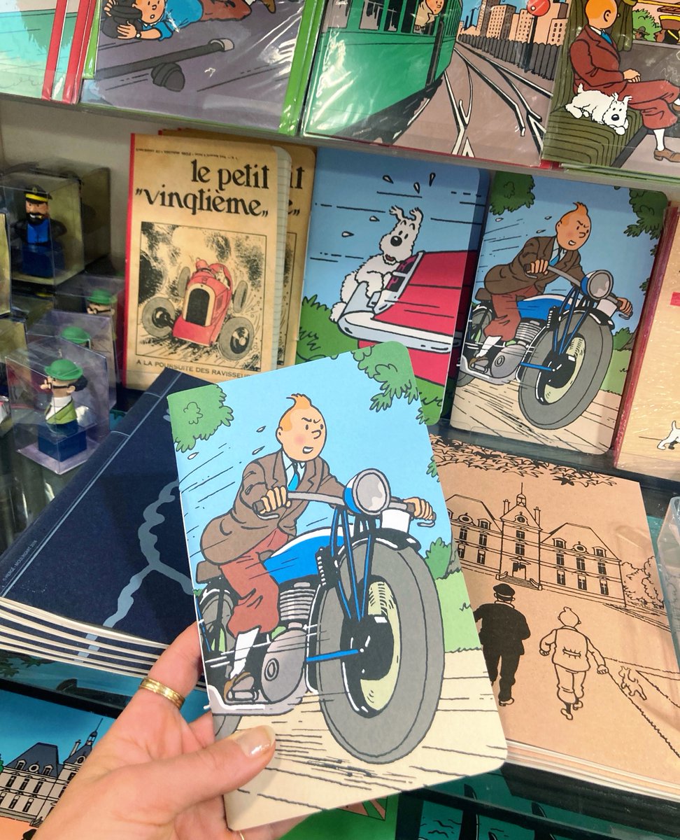 Dial in your 2023 goals with Tintin with that rushing off onto the next adventure kind of energy 🏍️✨

Shop the notebook: bit.ly/3HKIc73 

#tintinfan #tintinfans #tintin #sausalitoferry #journal #diary #newyearnewyou #goals #hergé #sausalitoca #sausalito #california