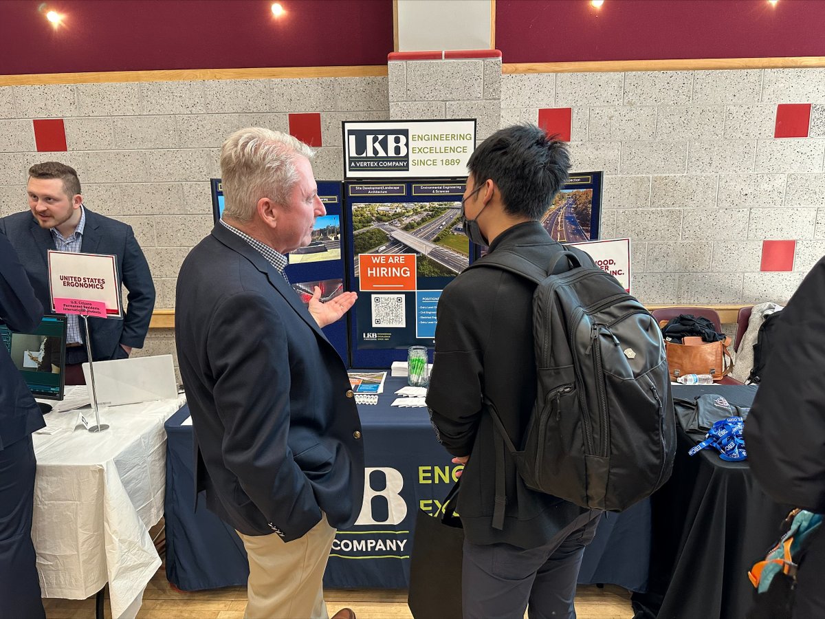 LKBInc's tweet photo. LKB is excited to be back at the Stony Brook Career Fair, meeting with talented future engineers!
Check out our open positions here.
https://t.co/nHvjhArPCC
#wearehiring #civilengineering #electricalengineering #constructioninspection https://t.co/y8iuZsHENx