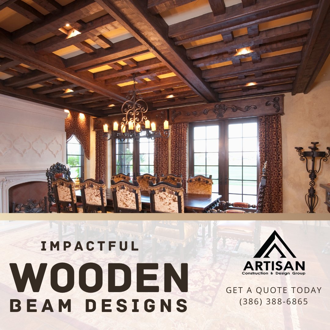 Wood beams can enhance the look of any home!

To Get A Custom Quote On Your Job Call Artisan Construction &amp; Design Group

The Most Trusted Home Remodeling Service in Volusia County, FL.