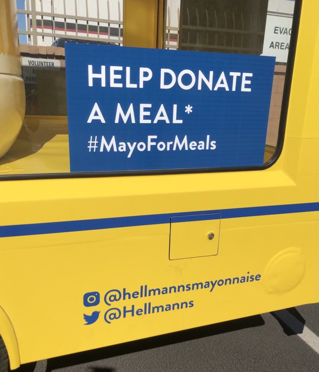 Who else has seen the ⁦@Hellmanns⁩ Mayo truck in Phoenix? If you see it post a photo and help donate meals 🍽️#Mayoformeals