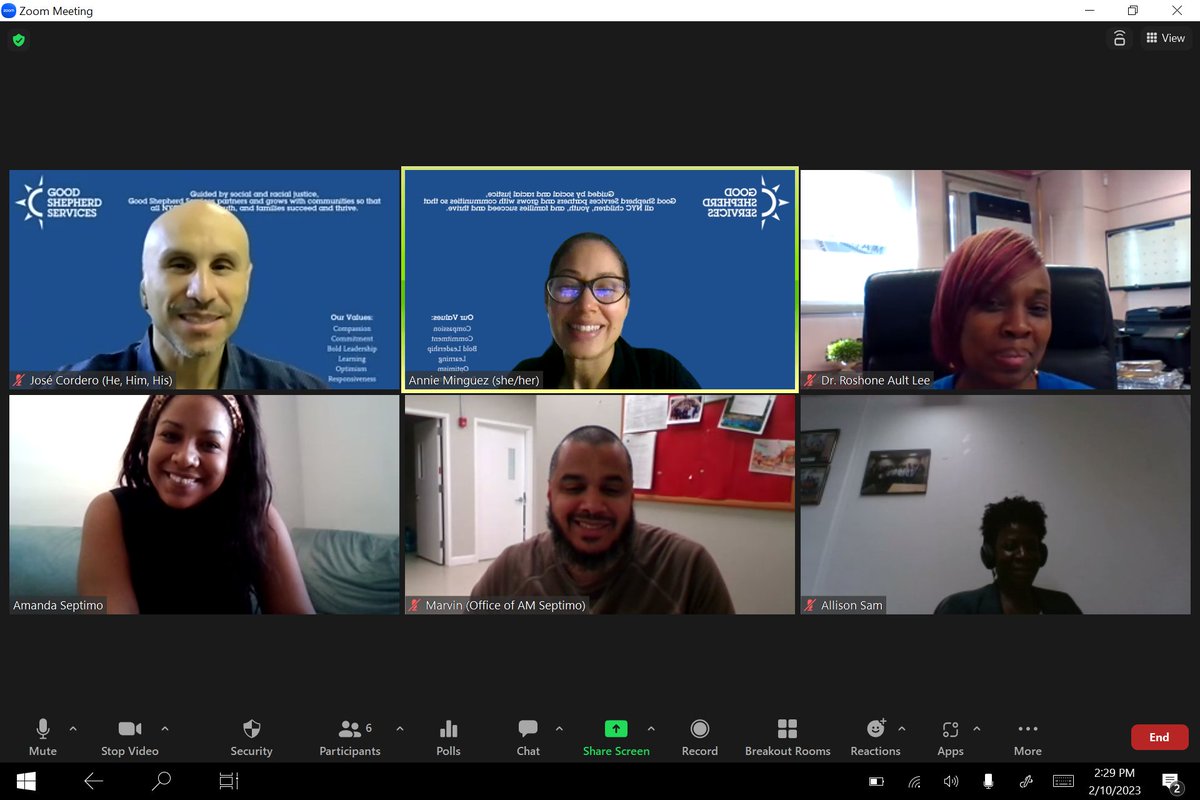GoodShepherdNYC's tweet photo. .@AmandaSeptimo Thank you for meeting with us to discuss our partnership with the South Bronx Academy for Applied Media (#SBAAM) in the #Bronx.
Dr. Lee, pictured on the top right, is the school's founding principal! #afterschool #education #NYC https://t.co/bgHrJp4sOI